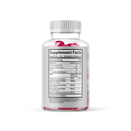 (Official 2 Pack) Slimming Gummies It Works with Apple Cider Vinegar and Sicilian Blood Orange Extract Max-BioAu supplements