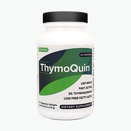 ThymoQuin Cold Pressed Black Seed Oil | Only Patented USP-Grade Clinically Researched ThymoQuinUS supplements
