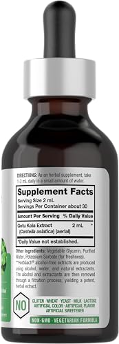 Gotu Kola Extract | 2 fl oz | Alcohol Free | Super Concentrated Liquid Herb Supplement HorbäachAu supplements