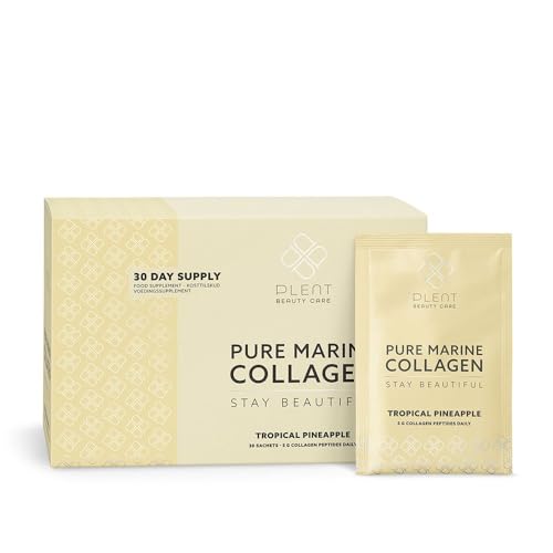 Plent Pure Marine Collagen Tropical Pineapple - Stay Beautiful - 5G Collagen Peptides Daily PlentUS supplements