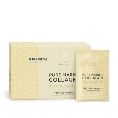 Plent Pure Marine Collagen Tropical Pineapple - Stay Beautiful - 5G Collagen Peptides Daily PlentUS supplements