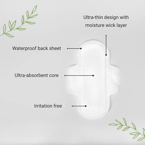 Veeda Ultra-Thin Absorbent Day Pads with 100% Natural Cotton Top Sheet are Always Chlorine VeedaAu supplements