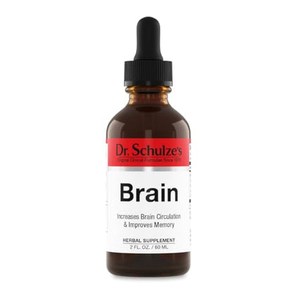 Brain Formula 2 oz. - Vegan and Wild-Harvested | Stimulates Circulation and and Improved Dr. Schulze'sUS supplements