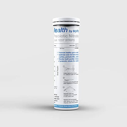 pH and Prebiotic Nitric Oxide Test Strip by MyFitStrip - Track and Monitor Saliva Alkalinity MyFitStripUS supplements