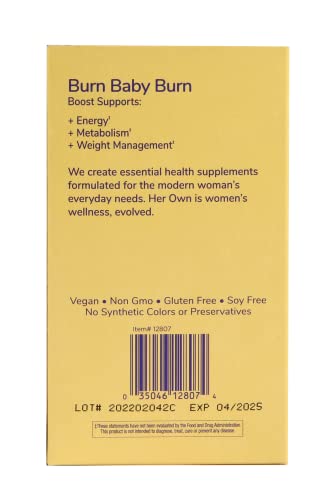 her own Boost, Helps Boost Energy, Supports Metabolism, Proprietary Thermogenic Blend her ownUS supplements