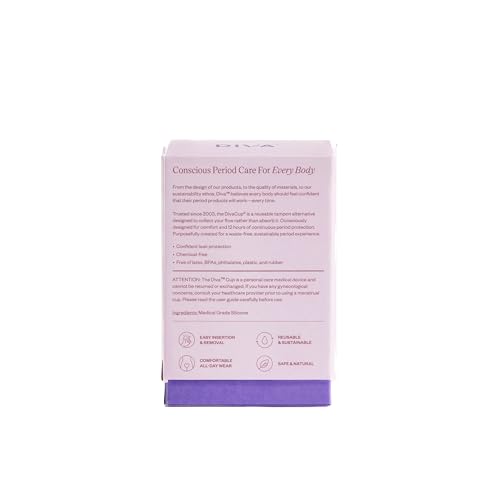 DivaCup - BPA-Free Reusable Menstrual Cup - Leak-Free Feminine Hygiene - Tampon and Pad DivaCupAu supplements