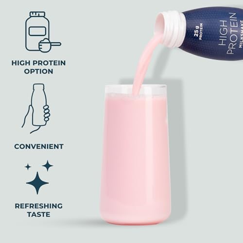 Kinetica Ready-to-Drink Protein Shake, 12 X 330mls, 165 cals, 25g Protein per Bottle, Low Fat (Strawberry) KineticaAu supplements