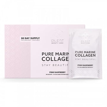 Plent Pure Marine Collagen Pink Raspberry - Stay Beautiful - 5G Collagen Peptides Daily - 30 Sachets PlentAu supplements