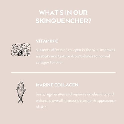 Simone Thomas Wellness, SkinQuencher Marine Collagen with Vitamin C, Food Supplement 60 Capsules Simone Thomas WellnessUS supplements