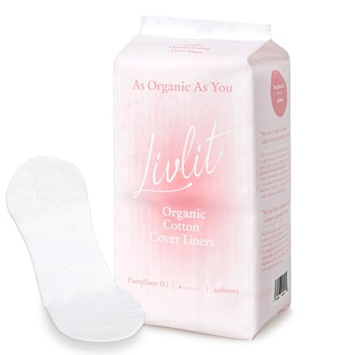Livlit Ultra Thin Panty Liners Sanitary Pads, 100% Certified Organic Cotton from Texas, Light Absorbency LIVLITAu supplements