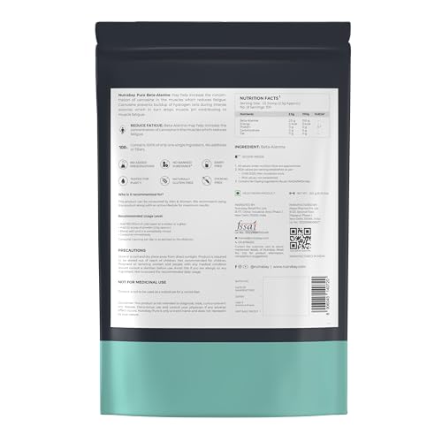 Nutrabay Pure 100% Beta Alanine Powder, Pre Workout supplement for Men & Women NutrabayAu supplements