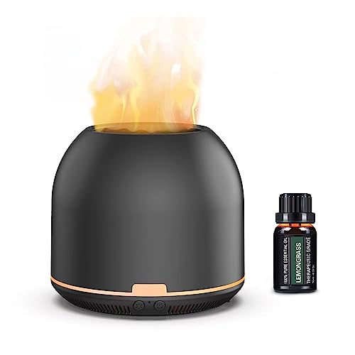 Flame-Light Aroma Diffuser,Ultrasonic Aromatherapy Diffuser with Auto-Off Function Timers OtheyaAu supplements