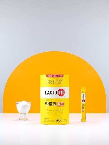 LACTO-FIT Chongkundang Healthcare Gold Probiotic 50 Pack Powder Sticks – Multi Strain Daily Probiotics with Prebiotics and Postbiotics for Digestive Balance and Everyday Wellness LACTO-FITAu supplements