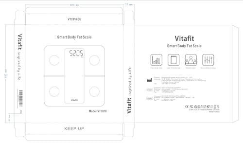 Vitafit Smart Scales for Body Weight and Fat Percentage, Weighing Professional Since 2001 VitafitUS supplements