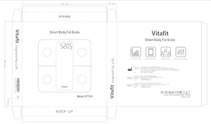Vitafit Smart Scales for Body Weight and Fat Percentage, Weighing Professional Since 2001 VitafitUS supplements