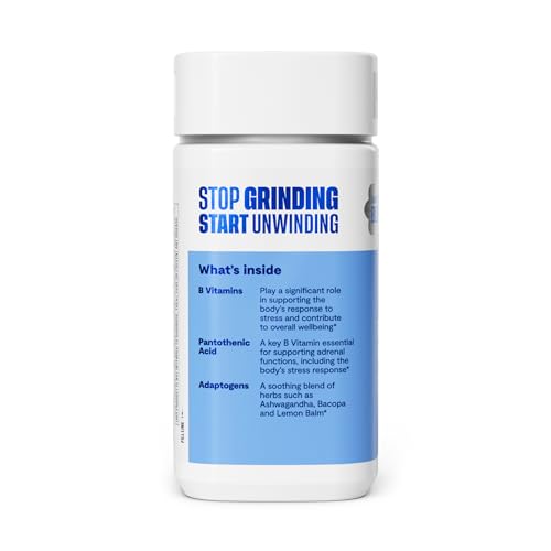Habit Stress Relief Supplement (60 Capsules) - New Look, Supports Relaxation & Mood Balance, Vitamin B, Adaptogens, Lemon Balm, Calming, Vegan, Non-GMO (1 Pack) H' HabitAu supplements
