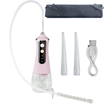 JZCXword Automatic Electric Enema Bulb with 3 Enemas Tip & 3 Mode 19.7in Silicone Tubing Anal JZCXwordAu supplements