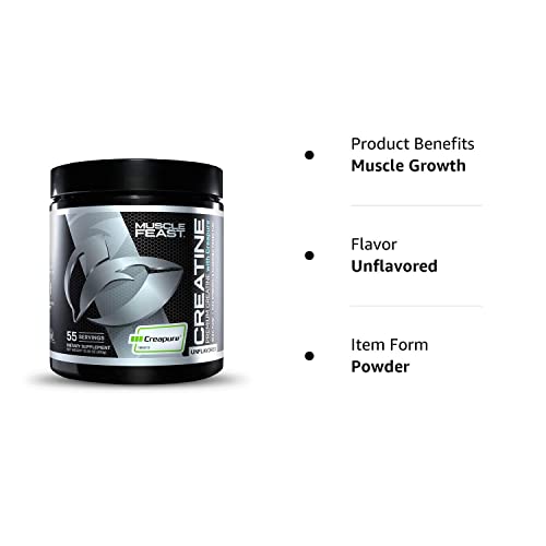 Muscle Feast Creapure Creatine Monohydrate Powder for Muscle Growth Nutritional Muscle FeastUS supplements