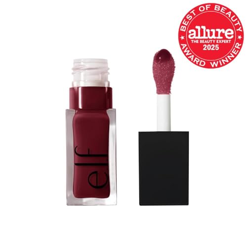 e.l.f. Glow Reviver Lip Oil, Nourishing Tinted Lip Oil For A High-shine Finish, Infused With Jojoba Oil, Vegan & Cruelty-free, Jam Session e.l.f.Au supplements