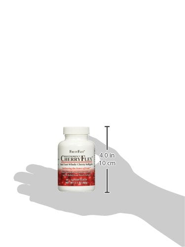 FruitFast CherryFlex 100% Red Tart Organic Cherry Concentrate Supplement - Chewable Softgel - 60 Count - Non-GMO and Gluten Free - Promotes Healthy Joint Function* FruitFastAu supplements