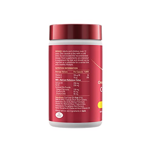 Seven Seas Cod Liver Oil Tablets With Omega-3, Fish Oil, One A Day, 4 Months Supply Seven SeasUS supplements
