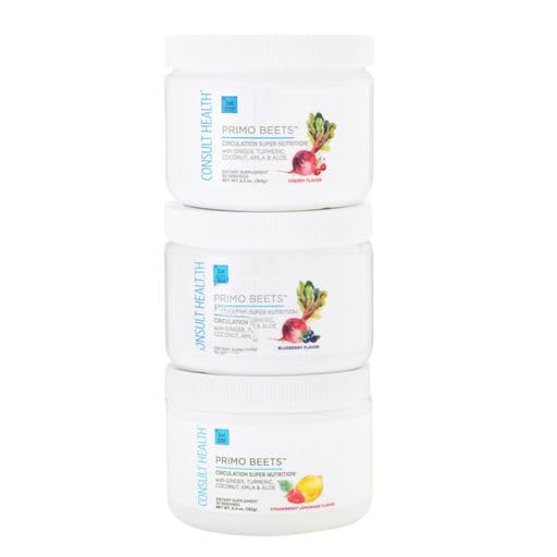 Consult Health Primo Beets Beet Root Powder Drink Mix with Nitrates - Supports Circulation Consult HealthUS supplements