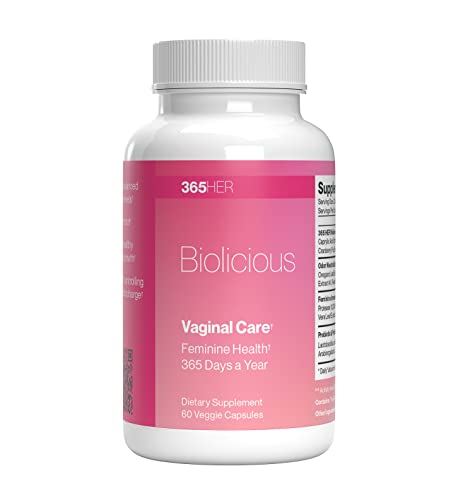 365 HER Biolicious Natural Vaginal Care Supplement (60 Capsules) | Neutralizes Odor and Reduces Discharge 365 HERAu supplements