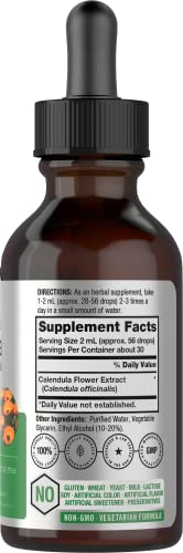Calendula Extract Tincture | 2 fl oz | Vegetarian, Non-GMO, Gluten Free Liquid Supplement HorbäachUS supplements