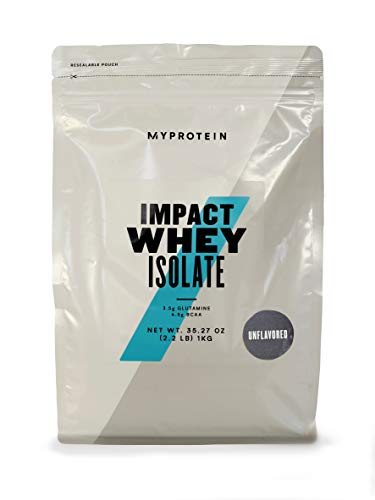 Myprotein Impact Whey Isolate Protein Powder, Gluten Free Protein Powder, Muscle Mass MyproteinUS supplements