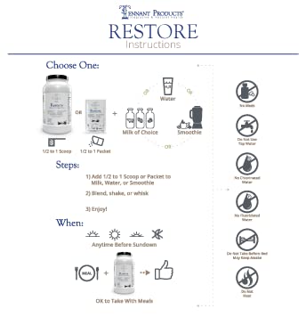 Restore Vanilla Veggie Protein | Premium Plant-Based Protein - 100% Natural and Omega 3 Fusion, Including Pea Protein Isolate - Low Carb, Keto, Dairy Free - 30 Day Supply Dr. Tennant's Dr. Tennant'sAu supplements