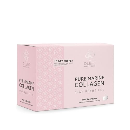 Plent Pure Marine Collagen Pink Raspberry - Stay Beautiful - 5G Collagen Peptides Daily - 30 Sachets PlentUS supplements