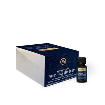 Quicksilver Scientific Focus + Clarity Shots (Box of 12, 10 mL Shots) Quicksilver ScientificUS supplements