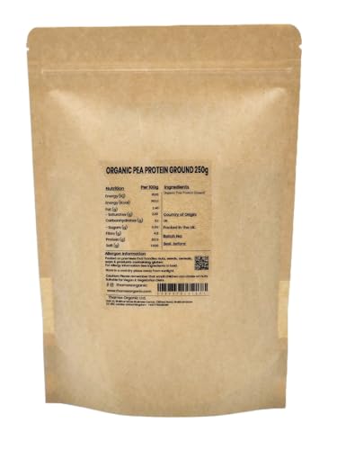 Thames Organic Organic Pea Protein Ground - Premium Vegan Supplement for Muscle Growth & Dietary Plans 250g Thames OrganicAu supplements