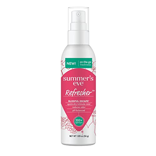 Summer's Eve Refresher Mist, Feminine Spray Reduces Odor, Blissful Escape, Body Spray for Women Summer's EveAu supplements