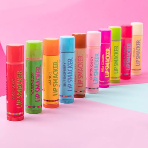 Lip Smacker Original & Best Holiday Flavored Lip Balm Party Pack, Oatmeal Cookie, Vanilla, Mango, Watermelon, Tropical Punch, Cotton Candy, Kiwi, Strawberry, Clear Lip SmackerAu supplements