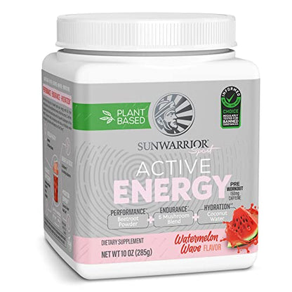 Sunwarrior Plant-Based Preworkout Powder Hydration Blend | Coconut Water Mushroom SunwarriorUS supplements