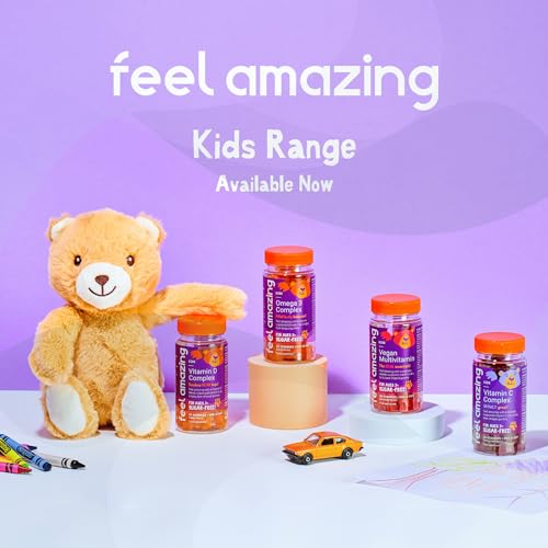 Feel Amazing Bone & Joint Complex Gummies - with Calcium, Vitamin D3 & Marine Collagen - 60 Grapefruit-Flavored Gummies - 30-Day Supply (1) Feel AmazingAu supplements