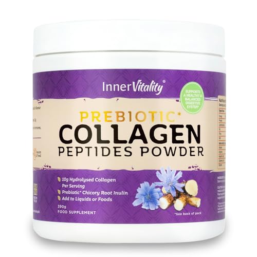 Prebiotic Collagen Powder - 390g Hydrolysed Bovine Collagen Peptides with Prebiotics for Gut Health & Skin Inner VitalityAu supplements