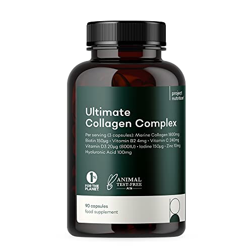 Ultimate Collagen Capsules Complex - High Strength 2500mg Supplement - 16 Nutrients for Healthy Joints Skin Hair Project NutritionAu supplements