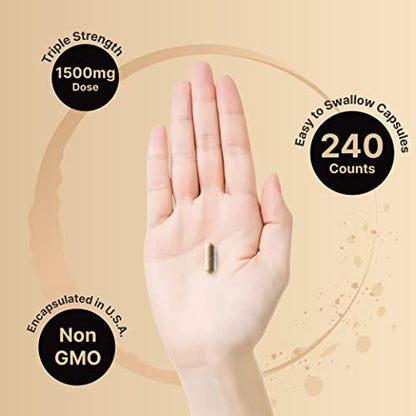 Mucuna Pruriens Capsules, Triple Strength 1500mg Per Serving, 2 in 1 Formula NatureBellUS supplements
