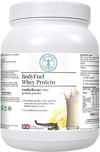 Complementary Supplements - BodyFuel Whey Protein Isolate & Concentrate Vanilla Flavour Complementary SupplementsAu supplements