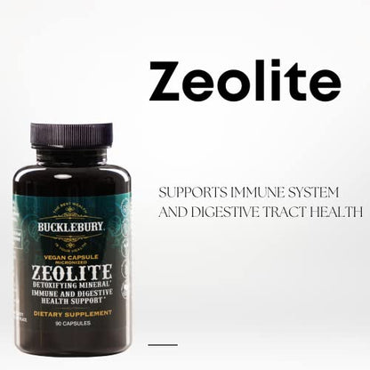 BUCKLEBURY Zeolite Micronized Smart Mineral Capsules - Supports Detox, Immune BUCKLEBURYUS supplements