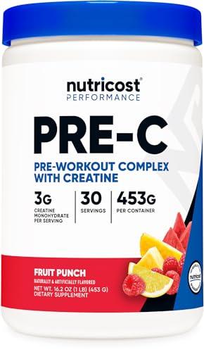 Nutricost Pre-C Pre-Workout Complex with Creatine (Fruit Punch | 30 Servings) Powder NutricostAu supplements