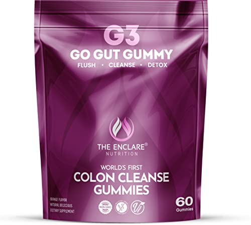 Colon Cleanse Gummies. Chewable, Gentle, Vegan Colon Detox Cleanser. Natural Laxative THE ENCLARE NUTRITIONUS supplements