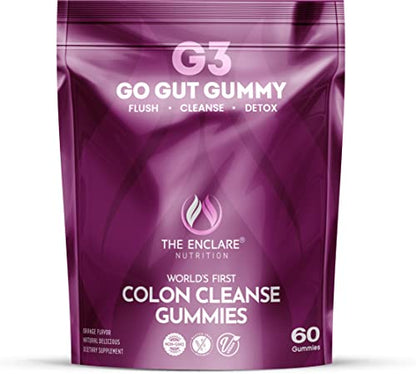 Colon Cleanse Gummies. Chewable, Gentle, Vegan Colon Detox Cleanser. Natural Laxative THE ENCLARE NUTRITIONUS supplements