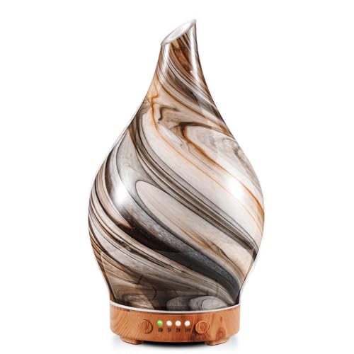 Porseme 100ml Glass Essential Oil Diffuser Aromatherapy Ultrasonic Cool Mist Humidifier 4 Running Hours PorsemeAu supplements