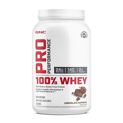 GNC Pro Performance 100% Whey Protein Powder - Chocolate Supreme, 25 Servings GNCUS supplements