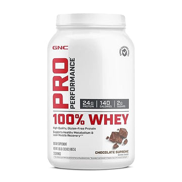 GNC Pro Performance 100% Whey Protein Powder - Chocolate Supreme, 25 Servings GNCUS supplements
