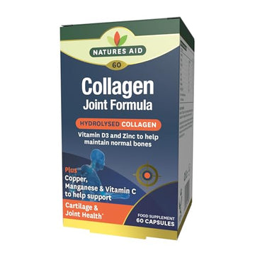 Natures Aid Collagen Joint Formula with Vitamin C, Copper and Manganese, Cartilage and Joint Health, 60 Capsules natures aidAu supplements