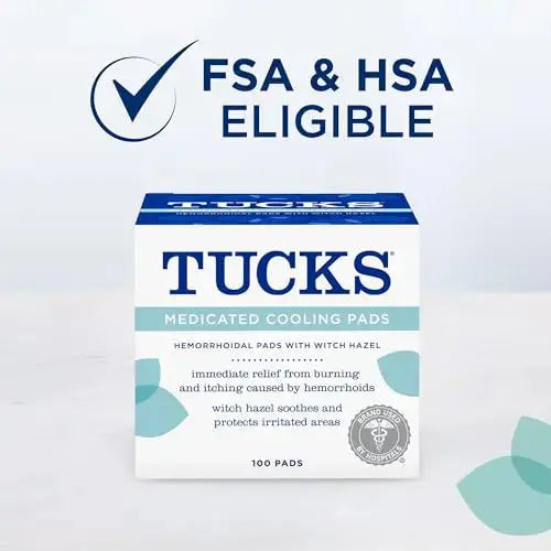 TUCKS Medicated Cooling Pads, 100 Count – Hemorrhoid Pads with Witch Hazel, Cleanses Sensitive Areas, Protects from Irritation, Hemorrhoid Treatment, Medicated Pads Used by Hospitals TUCKSAu supplements